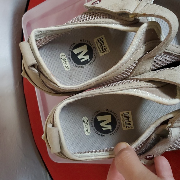 Merrell Circuit MJ Breeze In Grey Mesh Mary Jane Shoes Size 7 - Picture 8 of 12